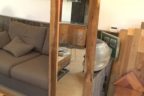 miroir encadrement chene ancien